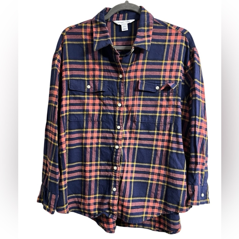 Old Navy Women’s Petite Boyfriend Style Flannel